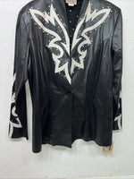 New Women’s Black 1849 Authentic Ranchwear Western Show Jacket Large UU-67