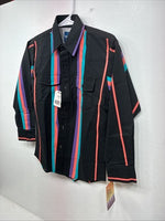 New Kids wrangler Multicolor Black Long Sleeve Button Up Size 10 LL-21