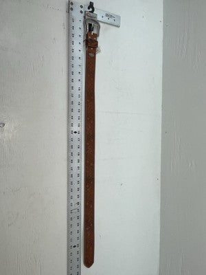 New Brown Genuine Leather Nocona Tooled 28” Belt #N1311777 JJ-26