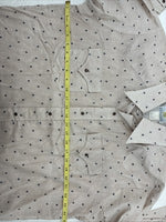 New Men’s Dickson Jenkins Tan Floral Long Sleeve Pearl Snap 17.5 XL AA-29