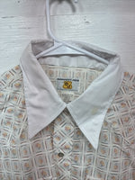New Men’s Dickson Jenkins White Deign Long Sleeve Pearl Snap 16.5 Large X-55