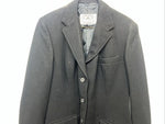 New Women’s Black Equestrian Long Riding Coat 16 WW-49