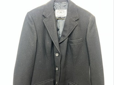 New Women’s Black Equestrian Long Riding Coat 16 WW-49