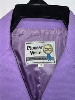 New Women’s Purple Pioneer Wear Long Show Jacket 10 #692 WW-11