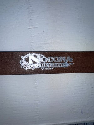 New Brown Genuine Leather Nocona Textured 34” Belt #2410202 Z-162