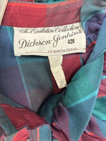 New Women’s Dickson Jenkins Plaid Long Sleeve Button Up Size 16 MM-140