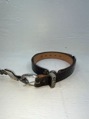 New Brown Genuine Leather Nocona Hinge 32” Belt #416 JJ-117