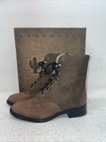 New Kids Brown Lace Up Laredo Cowboy Boots. 28-2005 3 M. 23-162