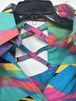 New Women’s Wrangler Multicolor Designed Button Up Medium TT-102