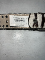 New Nocona Genuine Leather Zebra Bling Belt Medium #N1330999 W-13