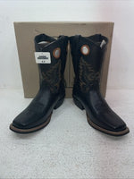New Youth Black Smoky Mountain Cowboy Boots. 3242 Y 4.5 4 1/2. 22-105
