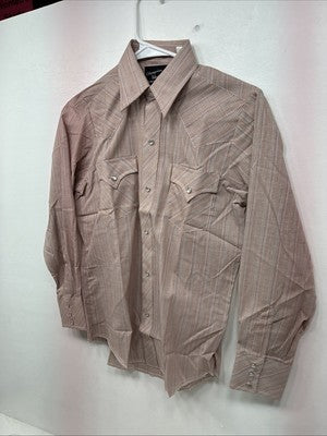New Women’s Champion Western Plaid Long Sleeve Pearl Snap Size 14 II-71