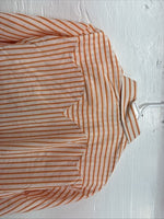 New Men’s Tem Tex Orange Stripe Long Sleeve Pearl Snap 16 X 35 Large AA-32