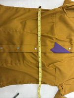 New Women’s Panhandle Slim Yellow Long Sleeve Pearl Snap Size 10 LL-110