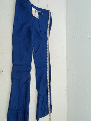 New Vintage Blue Western Girl Polyester Pants #3417 VV-41
