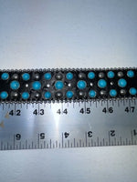 New Black Genuine Leather Blazin Roxx Blue Bling Cross XL Belt #N3520401 Z-78