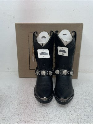 New Kids Black Smoky Mountain Cowboy Boots. 1083 C 13. 23-53