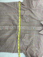 New Women’s Champion Western Plaid Long Sleeve Pearl Snap Size 14 II-71