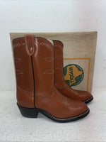New Kids Brown Texas Brand Cowboy Boots. C 111 3 E E. 22-10