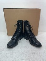 New Kids Black Lace Up Texas Brand Cowboy Boots. C 1350 13 D. 23-66