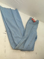 New Women’s Vintage Blue Checkered Lee Polyester Pants #2652644 NN-151