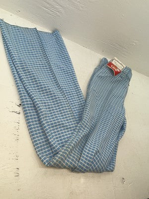 New Women’s Vintage Blue Checkered Lee Polyester Pants #2652644 NN-151