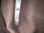 New Vintage Brown H Bar C Polyester Pants #477 3A-38