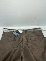 New Vintage Brown Circle S Polyester Pants #CP5091 XX-84