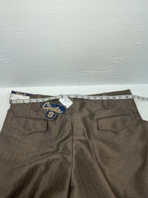 New Vintage Brown Circle S Polyester Pants #CP5091 XX-84