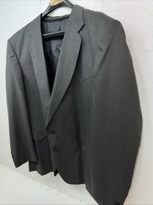 New Men’s Circle S Gray Suit Jacket 50R #24244 Y-601