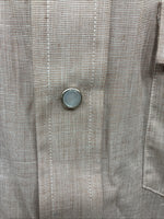 New Men’s H Bar C Brown Simple Long Sleeve Pearl Snap 16 X 34 Large Q-75