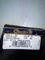 New Vintage Black Circle S Polyester Pants #CP5091 SS-2