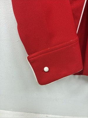 New Women’s Dickson Jenkins Red Long Sleeve Button Up Size 34 MM-97
