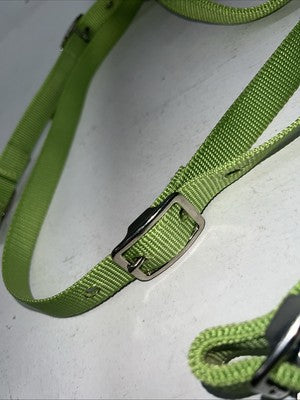 New Congress Leather Nylon Green Browband Headstall #8830 Y-2