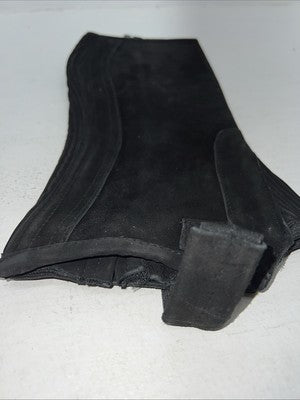 New Tough 1 Equi-grip Black Suede Leather Half Chaps XL #63-66 H-514