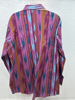 New Men’s ELY Cattleman Multicolor Design Long Sleeve Pearl Snap 17 X 34 XL R-82