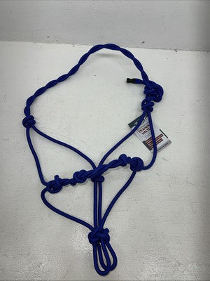 New Tough 1 Blue Knotted Rope Training Halter #50-1090 G-506