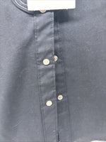 New Women’s Panhandle Slim Black Short Sleeve Pearl Snap Size Large TT-48