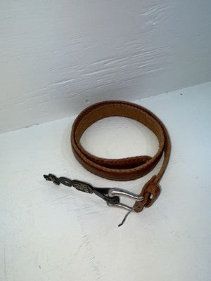 New Brown Genuine Leather Dan Post Weaved 34” Belt #5662/26 Z-141