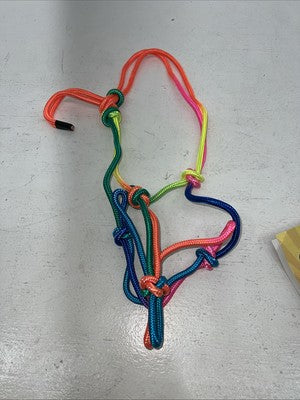 New Tough 1 Rainbow Pony Rope Halter #50-1020 G-509