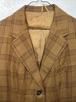 New Women’s Equestrian Yellow Plaid Riding Coat 16 #2433 WW-50