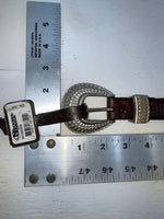 New Brown Genuine Leather Nocona Textured 34” Belt #2410202 Z-162