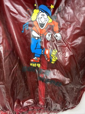 New Women’s Red Vintage Roller Disco Raincoat XL #42000 UU-9
