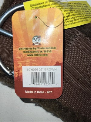 New Tough 1 Brown Wool Lined 36” Western Cinch #60-6036 D-506