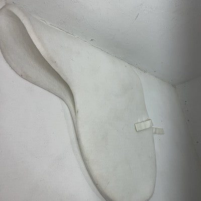 New White Wool English Saddle Seat Cover PP-20