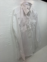New Men’s Panhandle Slim White Long Sleeve Pearl Snap 16.5 Large X-56