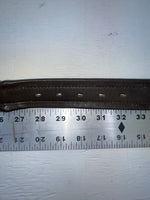 New Brown Genuine Leather Circle Y Weaved 30” Belt #8396 JJ-164