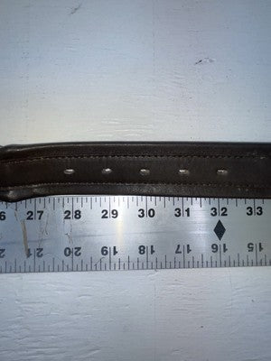 New Brown Genuine Leather Circle Y Weaved 30” Belt #8396 JJ-164