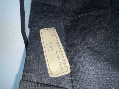 New Vintage Black Circle S Polyester Pants #CSP10 SS-1