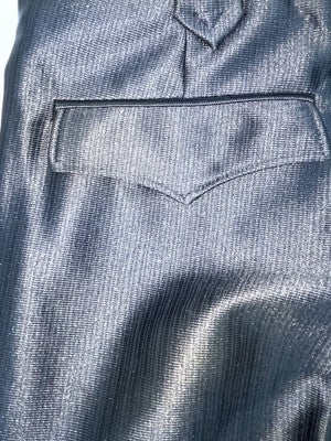 New Vintage Black Circle S Polyester Pants #CP5091 SS-2